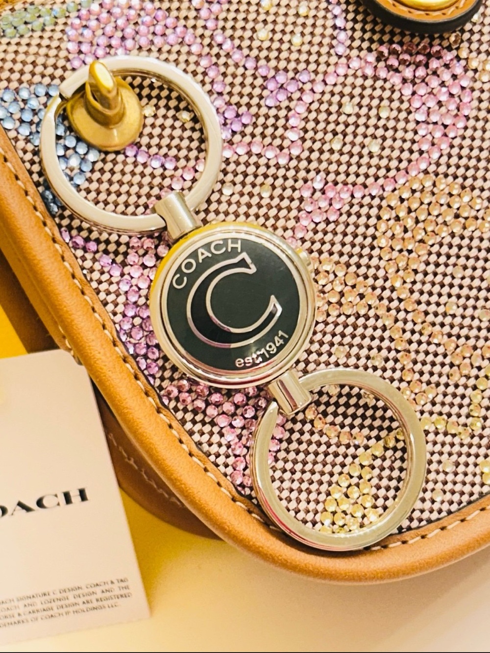 Coach 1941 Valet Keychain/ Bag Charm - Picture 5 of 11